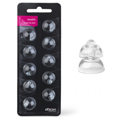 Oticon Dome Set 6mm Open Minifit (10 stuks)