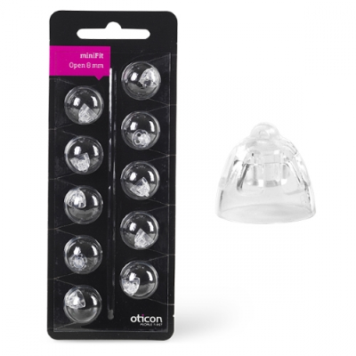 Oticon Dome Set 8mm Open Minifit (10 stuks)