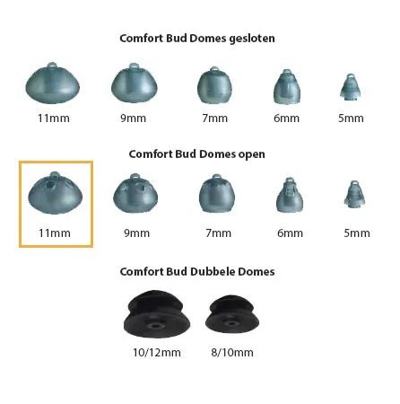 Starkey Comfort Bud Dome open 11mm