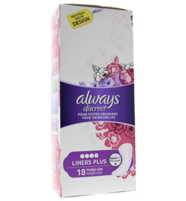 Always Discreet Liners Plus (18st)