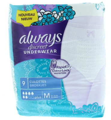 Always Discreet Underwear Broekjes Maat M (9st)