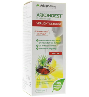 Arkohoest Kruidensiroop Gezoet Met Honing (140ml)
