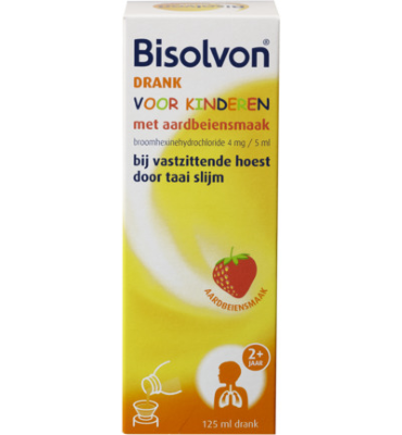 Bisolvon Drank Kind Aardbei (125ml)