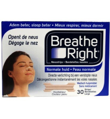 Breathe Right Neusstrips Tanned Large (30st)