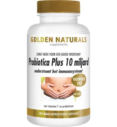 Golden Naturals Probiotica Plus 10 Miljard (180vc)