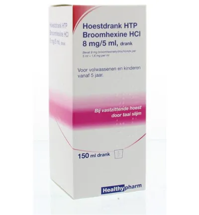 Healthypharm Broomhexine Hoestdrank 8 Mg (150ml)