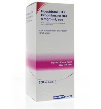 Healthypharm Broomhexine Hoestdrank 8 Mg (250ml)