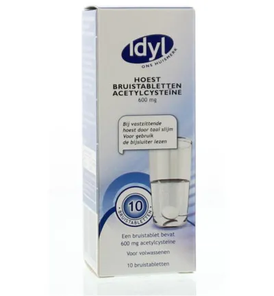Idyl Hoest Bruistabletten Acetylcysteine 600 Mg (10brt)
