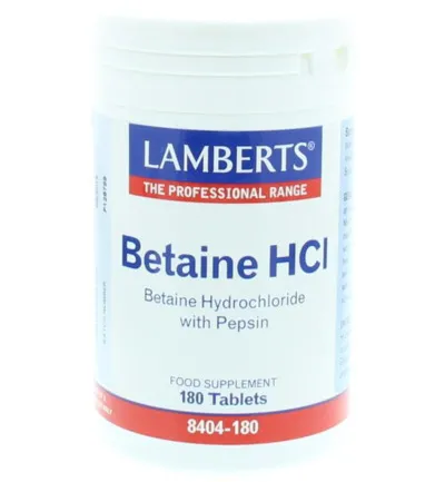 Lamberts Betaine Hci 324 Mg / Pepsine 5 Mg (180tb)