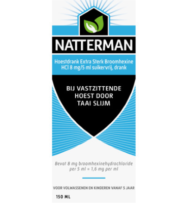 Natterman Hoestdrank Extra Sterk Broomhexine Hcl 8mg / 5ml (150ml)