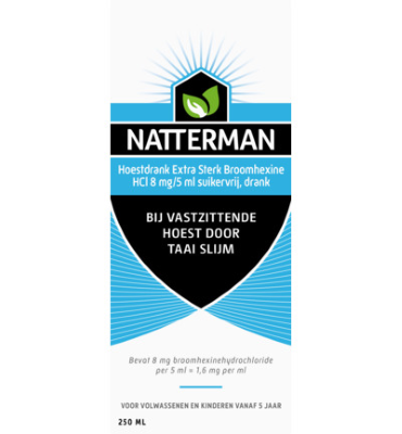 Natterman Hoestdrank Extra Sterk Broomhexine Hcl 8mg / 5ml (250ml)
