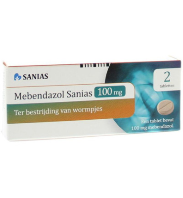 Sanias Mebendazol Anti-wormtabletten 100 Mg (2st)