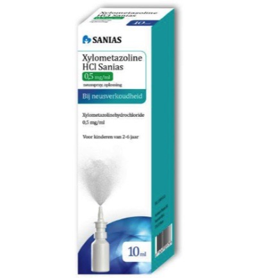 Sanias Xylometazoline Hci 0.50 Mg Spray (10ml)