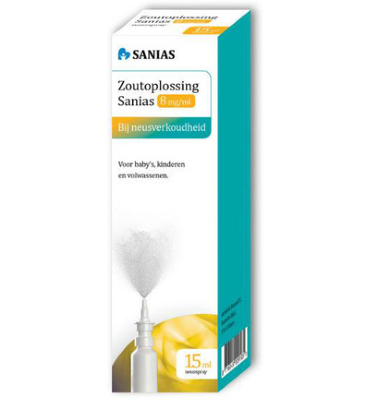 Sanias Zoutoplossing Neusspray 8 Mg / ml (15ml)
