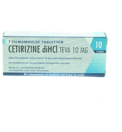 Teva Cetirizine Di Hci 10 Mg (7tb)