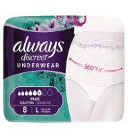 Always Discreet Underwear Broekjes Maat L (8st)