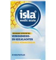 Isla Medic Acute Citrus Honing Keelpastilles (20st)