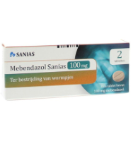 Sanias Mebendazol Anti-wormtabletten 100 Mg (2st)