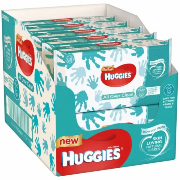 10x Huggies Billendoekjes All Over Clean 56 doekjes