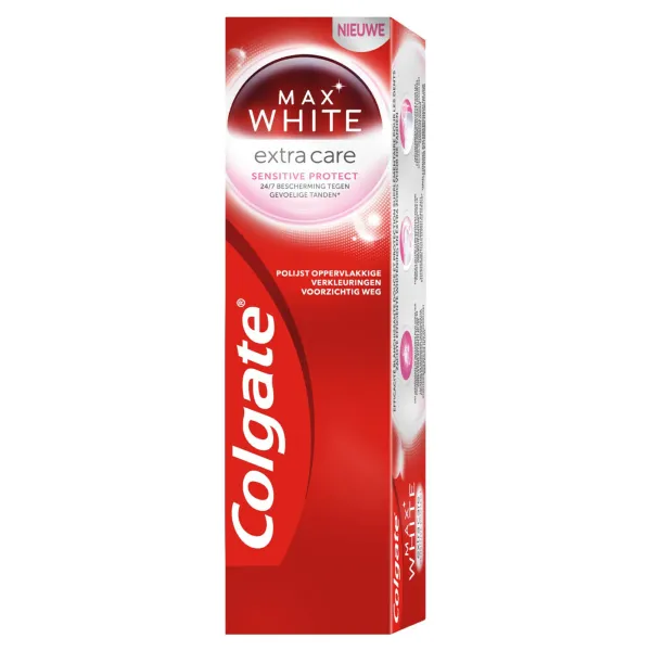 12x Colgate Max White Tandpasta Extra Care Sensitive 75 ml