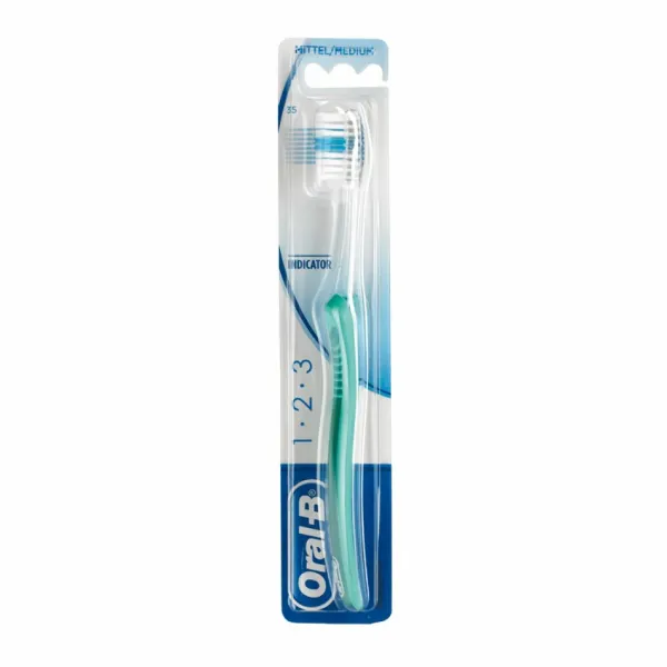 12x Oral-B Tandenborstel 1-2-3 Indicator Medium 35