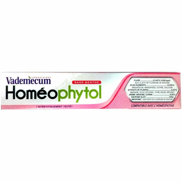 24x Vademecum Tandpasta Homeophytol 75 ml