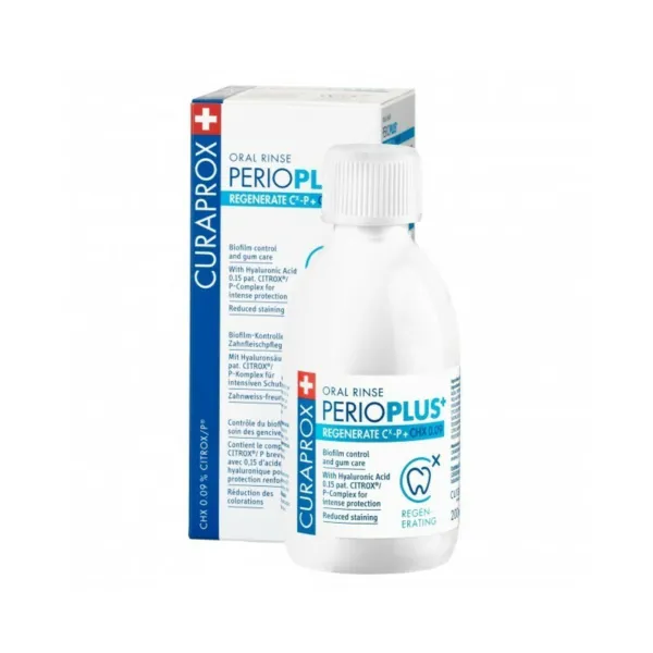 2x Curaprox Mondspoeling Perio Plus+ Regenerate CHX 0.09% 200 ml