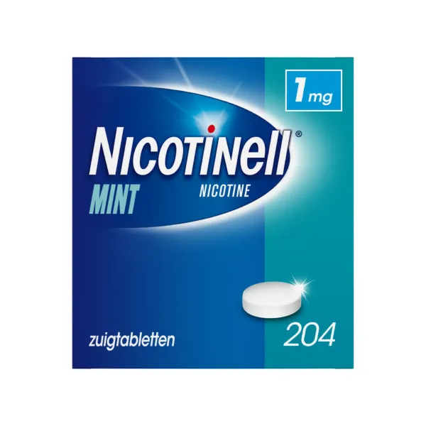 2x Nicotinell Zuigtablet Mint 1 mg 204 zuigtabletten