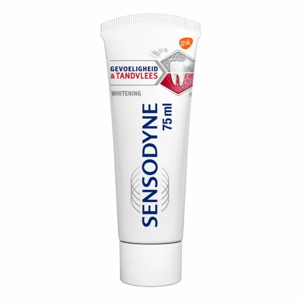 3x Sensodyne Tandpasta Gevoeligheid&Tandvlees Whitening 75 ml