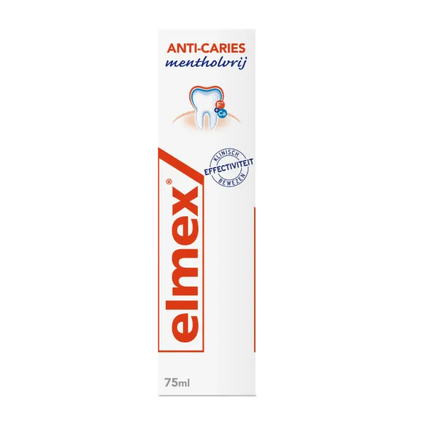4x Elmex Anti-Cariës Tandpasta Mentholvrij 75 ml