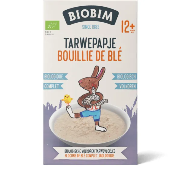 6x Biobim Papje 12 mnd Tarwe 250 g