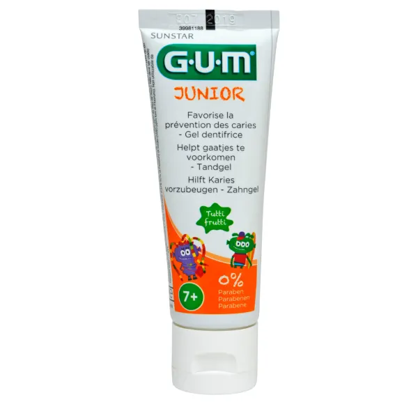 6x GUM Tandpasta Junior 50 ml
