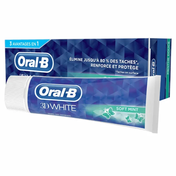 6x Oral-B Tandpasta 3D White Soft Mint 75 ml