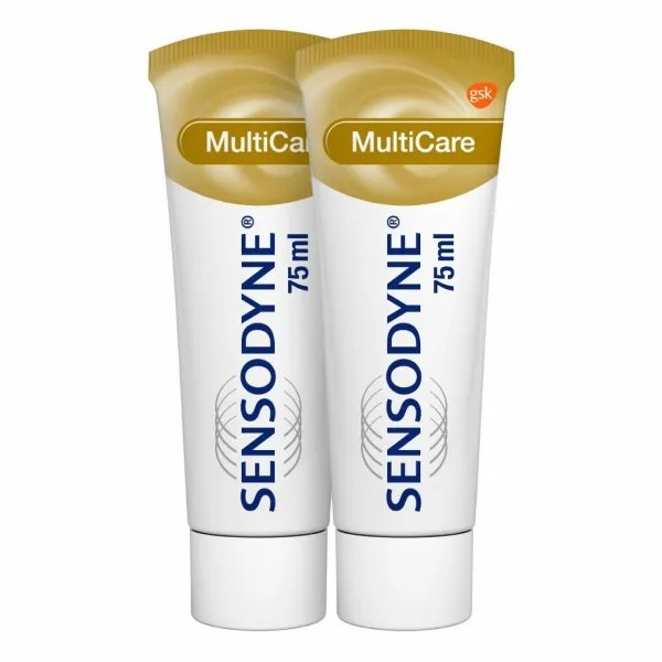 6x Sensodyne Tandpasta MultiCare Duo 2 x 75 ml