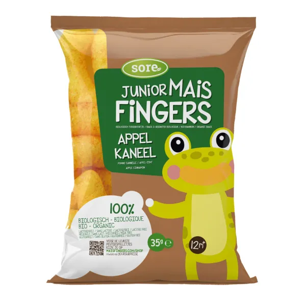 6x Sore Junior Maisfingers Appel Kaneel 35 gr