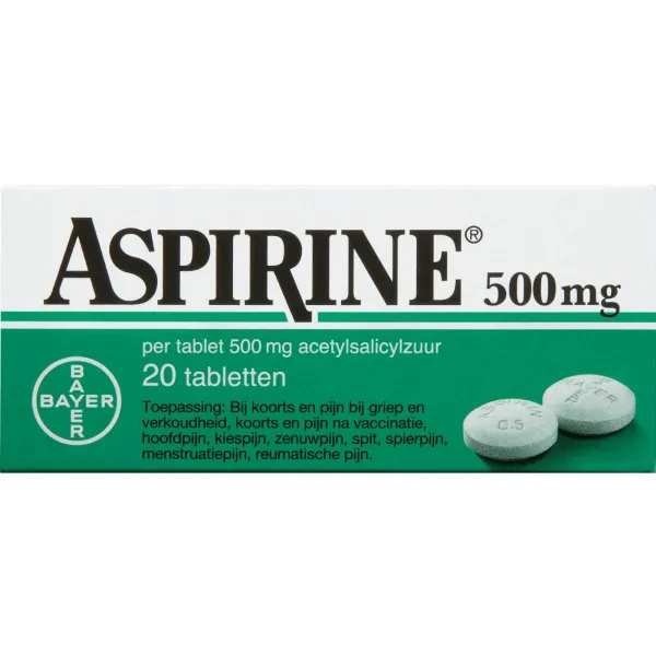 Aspirine 500 mg 20 tabletten