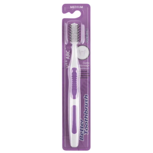 Better Toothbrush Tandenborstel Premium Medium Paars