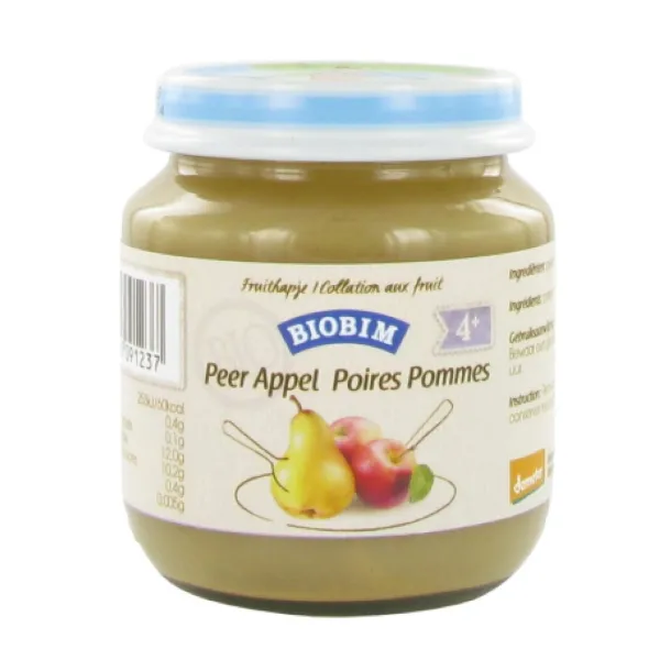 Biobim Fruithapje 4 mnd Peer Appel 125 g
