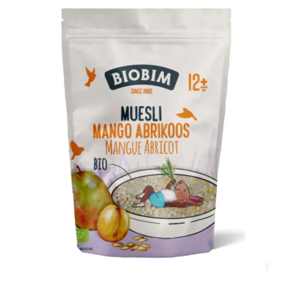 Biobim Muesli 12+ mnd Aardbei, Appel 150 gr