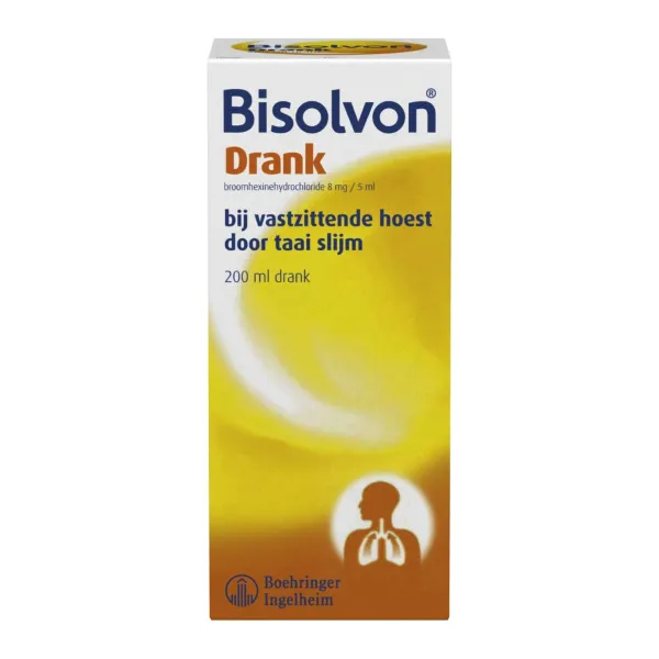 Bisolvon Drank bij Vastzittende Hoest 200 ml