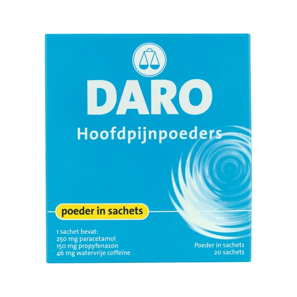Daro Hoofdpijnpoeders 20 stuks