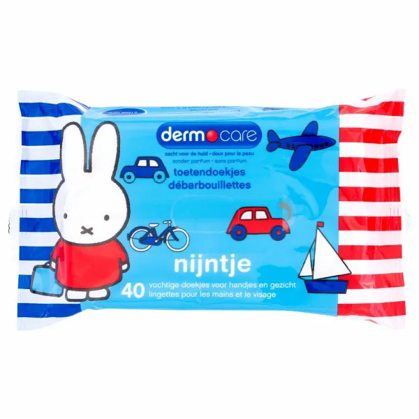 Dermo Care Toetendoekjes Sesamstraat / nijntje 40 stuks