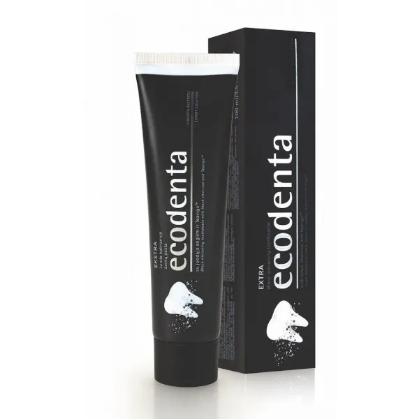 Ecodenta Tandpasta Whitening Black 100 ml