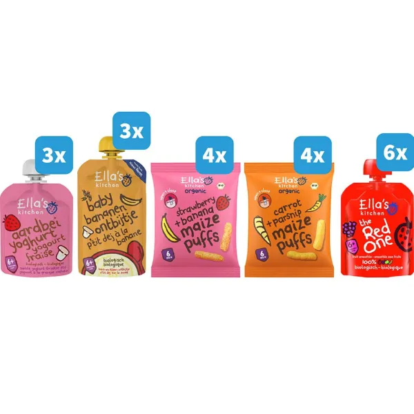 Ella's Kitchen Knijpzakjes 6+ m Pakket