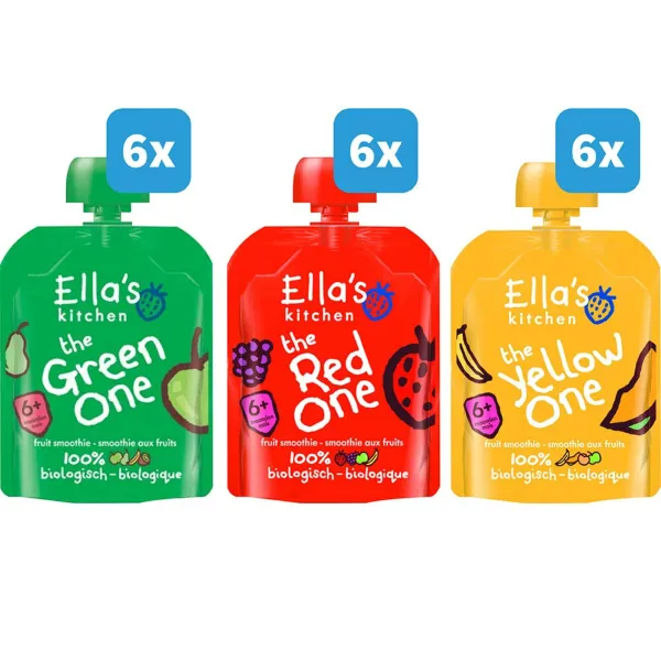 Ella's Kitchen Knijpzakjes Smoothies 6+ m Pakket