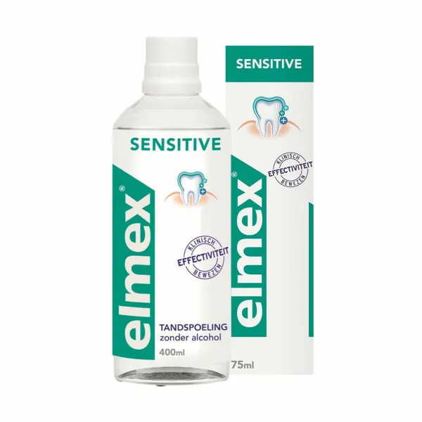 Elmex Sensitive Tandpasta en Mondspoelmiddel Pakket