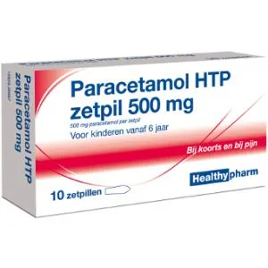 Healthypharm Paracetamol 500mg 10 zetpillen