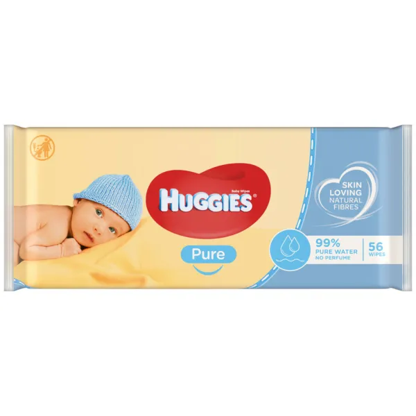 Huggies Billendoekjes Pure 99% Water 56 doekjes