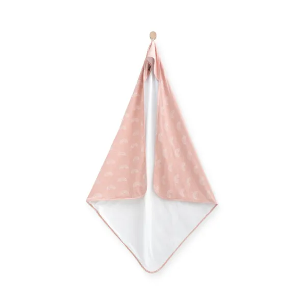 Jollein Badcape 100x100 cm Rainbow Blush Pink