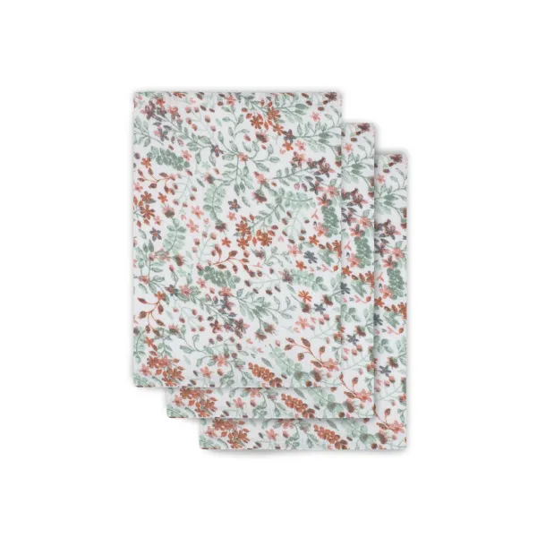 Jollein Hydrofiel Washandje Bloom 3 stuks